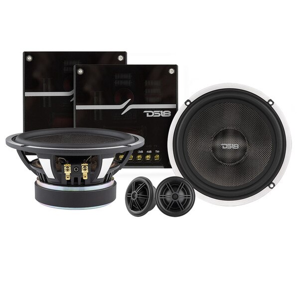 DS18 DX2 Deluxe DX Kevlar 61/2" 2Way Component Speaker System Pair 4 Ohm